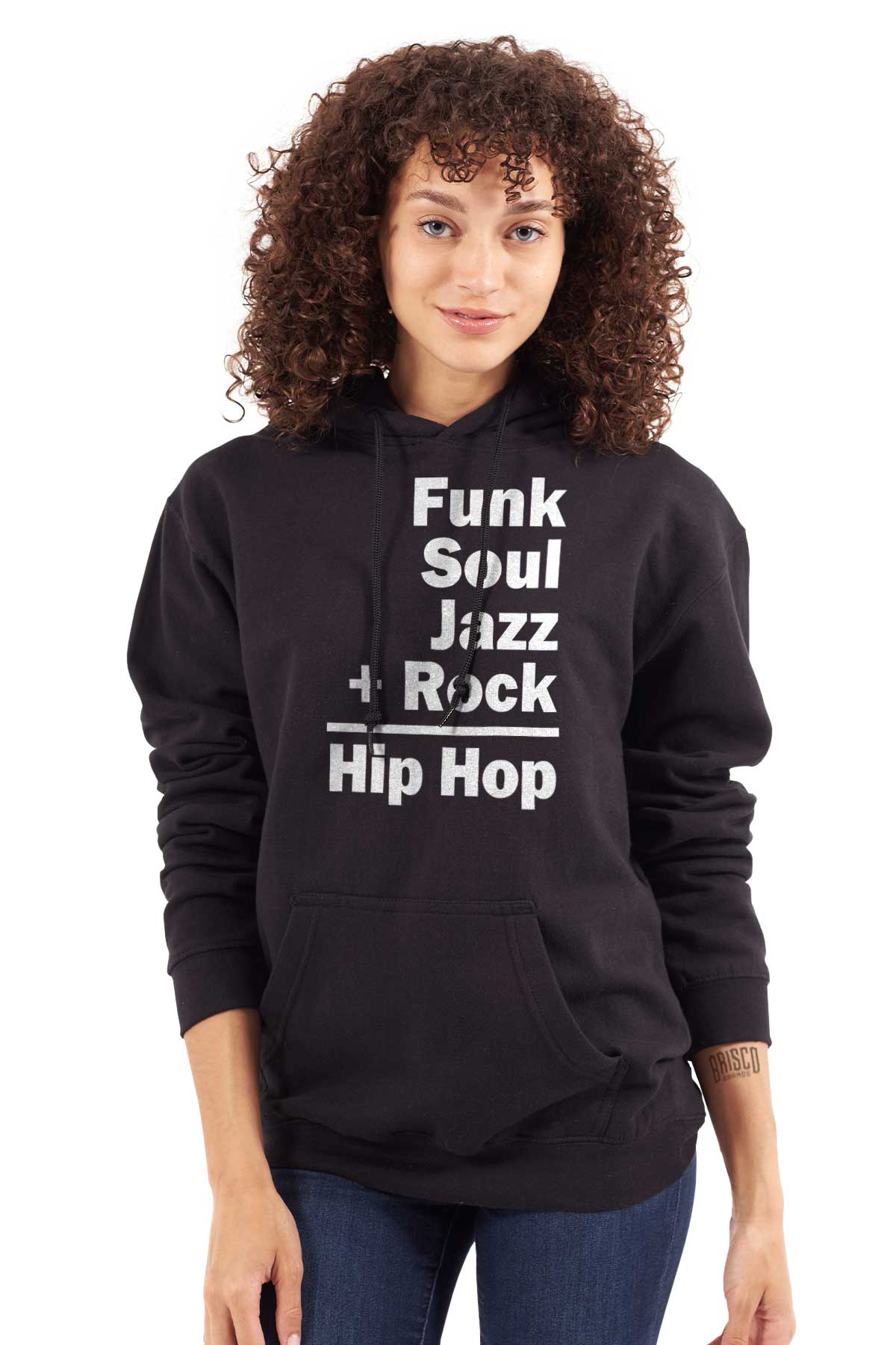 This design represents the coming together of different sounds to create the rhythm and soul of hip hop.