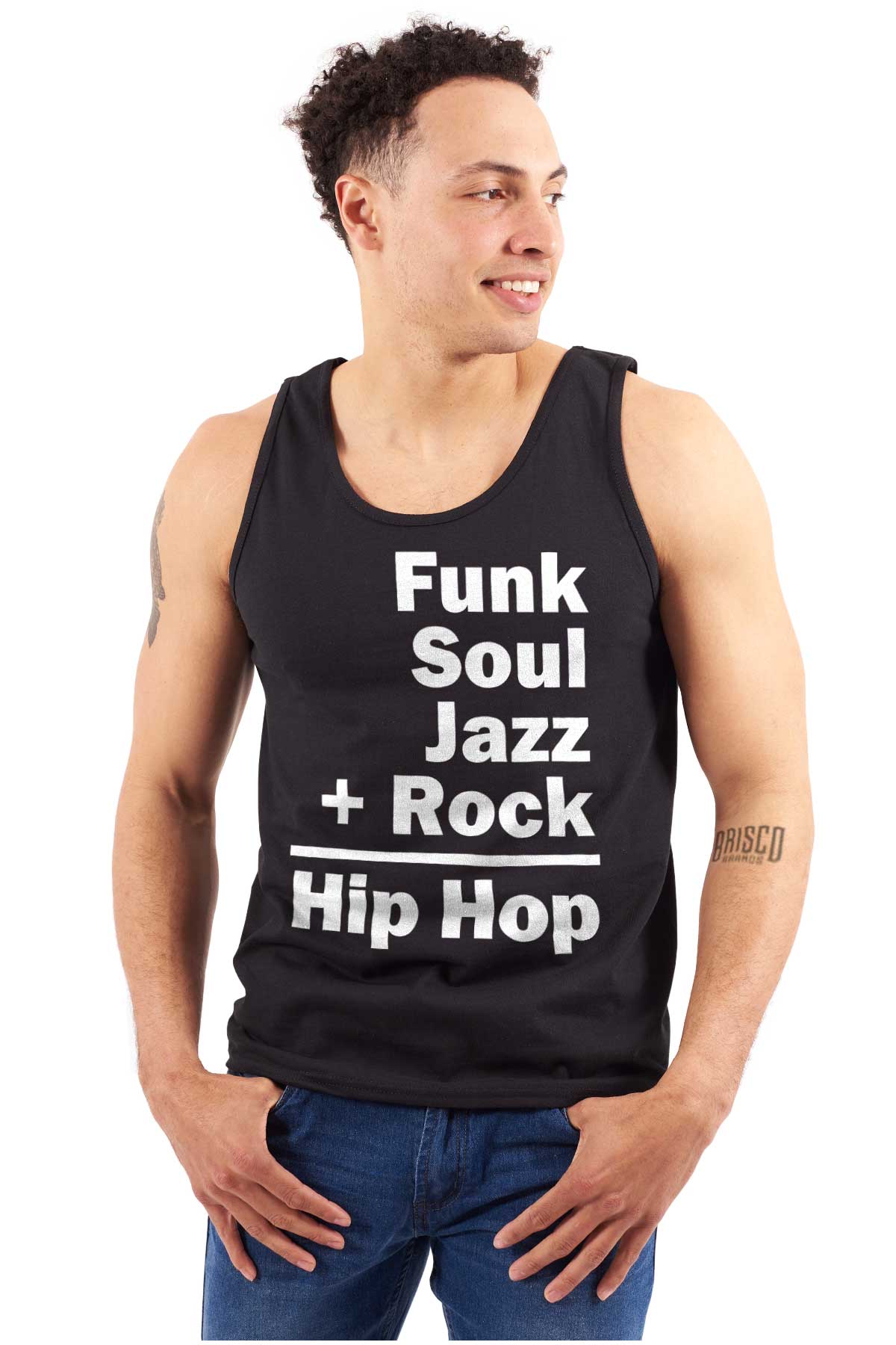 This design represents the coming together of different sounds to create the rhythm and soul of hip hop.