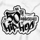 Celebrate and support the 50th Anniversary of Hip Hop, a music genre called Rap that represents the culture of Hip-Hop from 1973 to today.