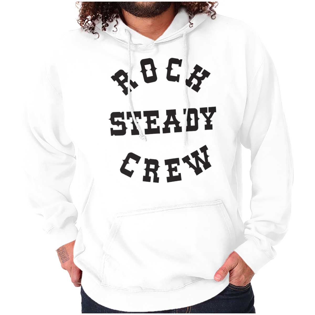 The picture represents the influential Rock Steady Crew in hip-hop culture, encouraging pride, strength, and confidence in any situation.