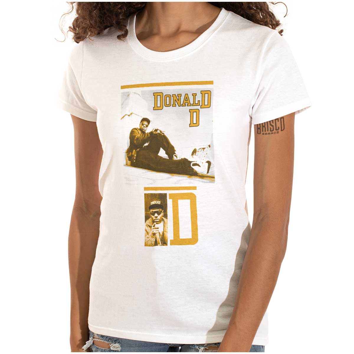 This design honors the influential hip-hop artist Donald D, showcasing his legendary artist, representing his legacy and embodying the energy and charisma of hip-hop.