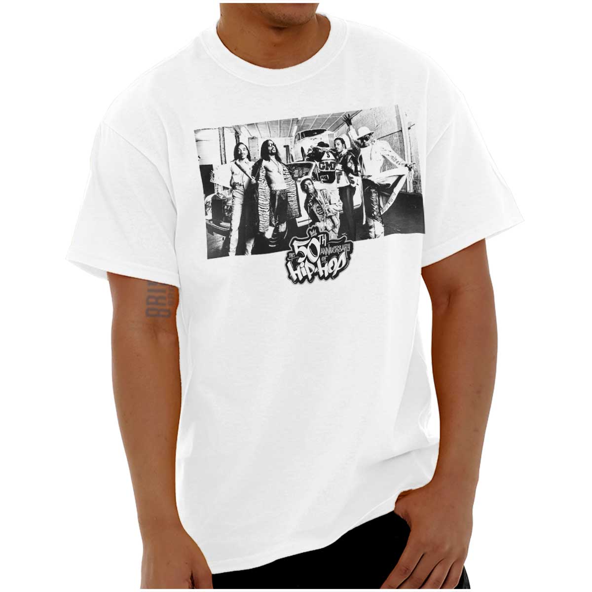 This picture symbolizes the strength and unity of hip-hop pioneers, representing a cultural revolution and global movement, with a resilient garment embodying the spirit of hip-hop.