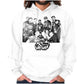 This image showcases a powerful visual narrative of a historical moment captured. It features Ice T and his Rhythm Syndicate crew representing the foundation of hip-hop culture.