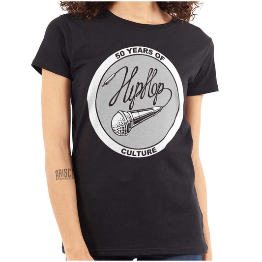 This design honors hip-hop culture and its 50-year legacy with a mic and wire writing hip hop with it, embodying its creativity and strength, allowing you to express hip-hop as a way of life.