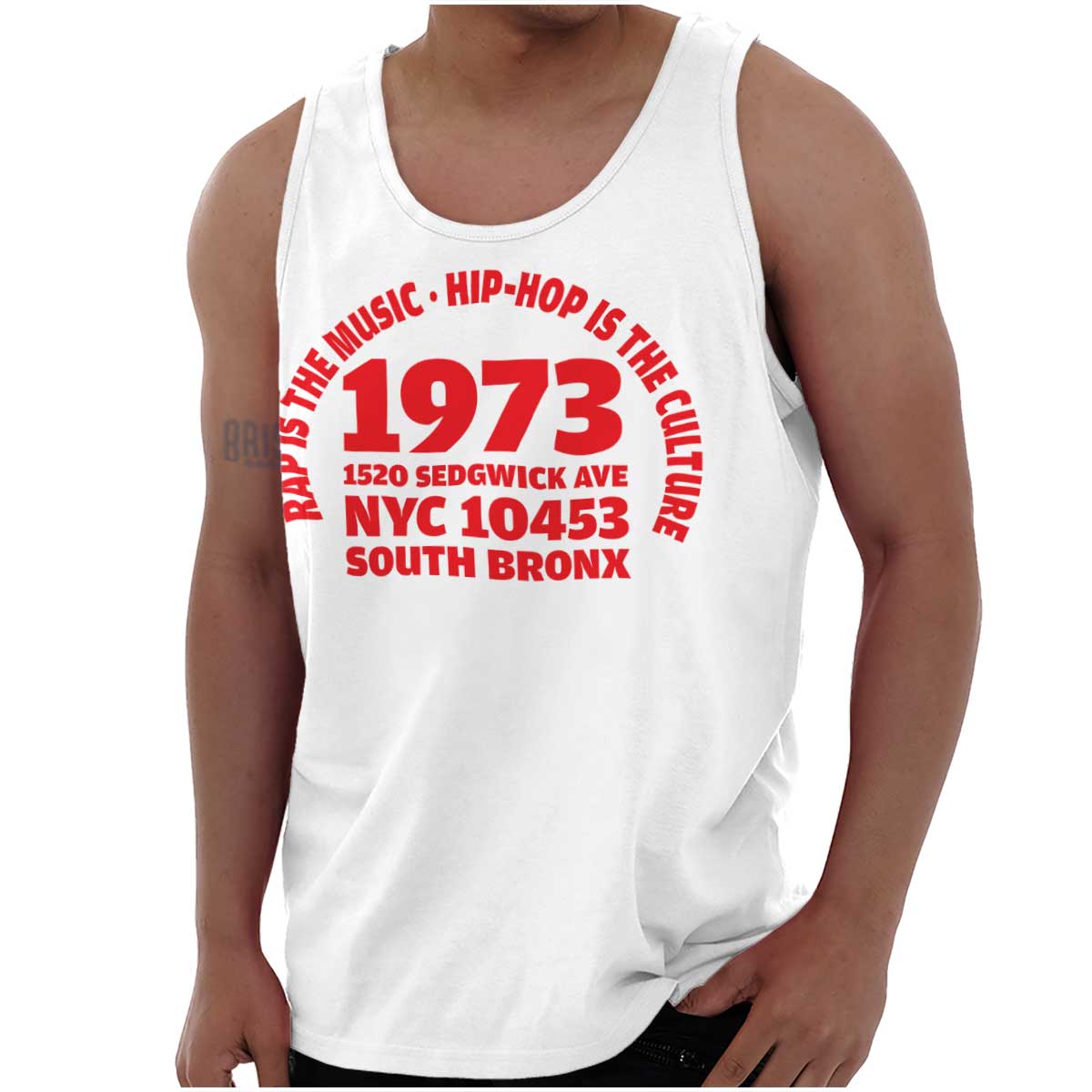 This image represents the start of Hip Hop in 1973 and honors 50 years of music, by mentioning the 1520 Sedwick Avenue address, the birthplace of Hip-Hop.