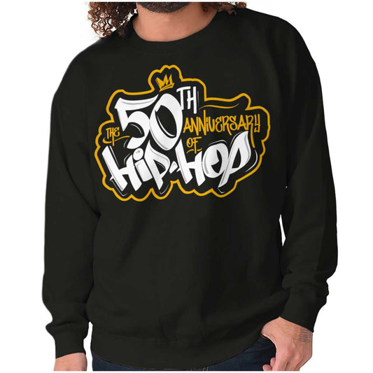 A high definition logo of the brand "The 50th Anniversary of Hip-Hop".