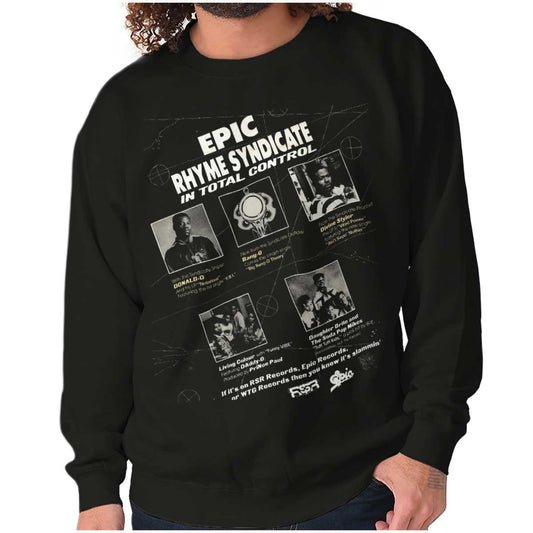 A powerful design that honors the influential "EPIC RHYME SYNDICATE" and its talented members. It showcases pictures of Donald D and his crew, reminding us of their impact on hip-hop culture.